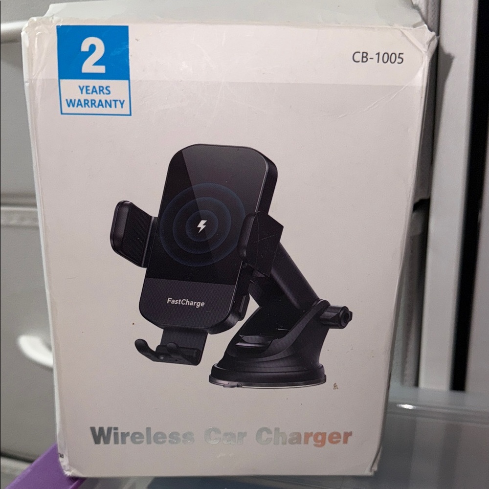 Black Wireless Car Charger